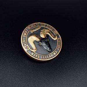 China 42mm 45mm 50mm Plated Color Challenge Coins Double Sided 3D Gold Custom Souvenir Coins factory