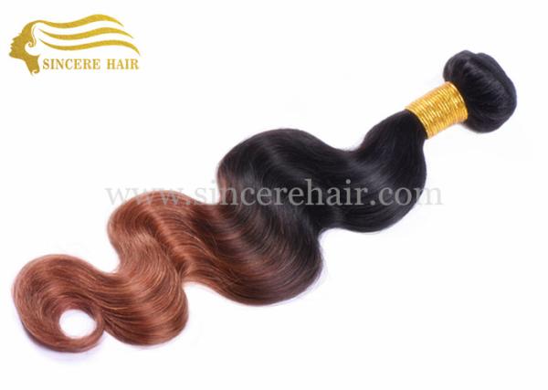 55 CM Body Wave Ombre Hair Extensions Machine Weft for sale - 22" Body Wave