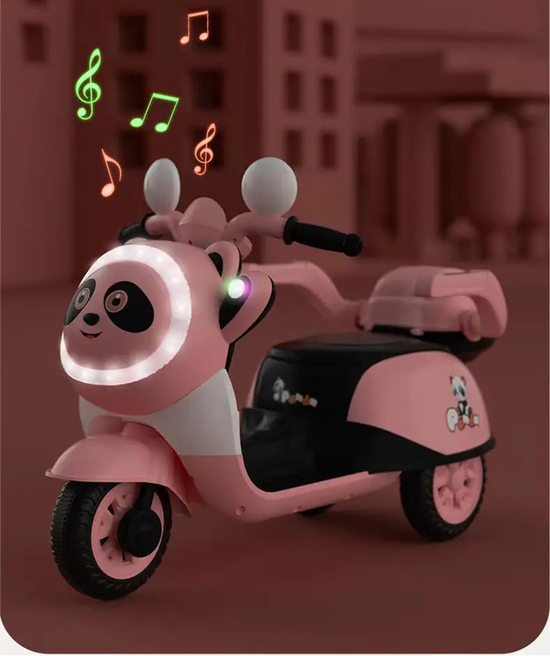 Music Early Education Toys 6V Battery Powered Plastic Ride On Electric Motorcycle Car for Kids