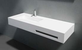 China Smooth Seamless Wall Hung Basin High Strength Renewable And Formable factory
