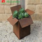 Outdoor Round Flower Planter Pots Corten Steel Material
