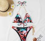 Sexy Chain Swimming Suits Bikini Drawstring Elegant Sexy Bathing Suits For Women
