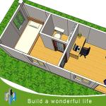 china hot sale steel frame folding prefab container home