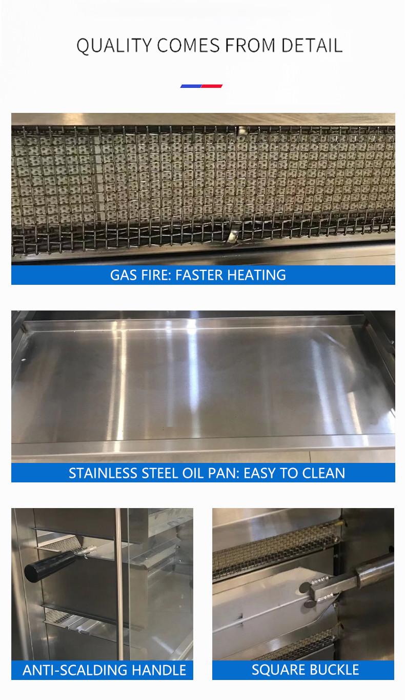 Commercial Electric & Gas Chicken Roaster Rotisserie Grill Machine Roast Chicken Machine