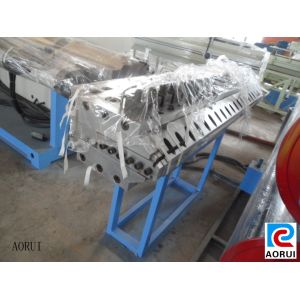 China PP / PE Hollow Grid Plastic Board Extrusion Line , PE Decoration Board Extruder on sale