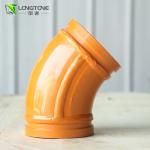 Exceptional 45 Degree Bends Concrete Pump Wear Resistant Elbow For Schwing