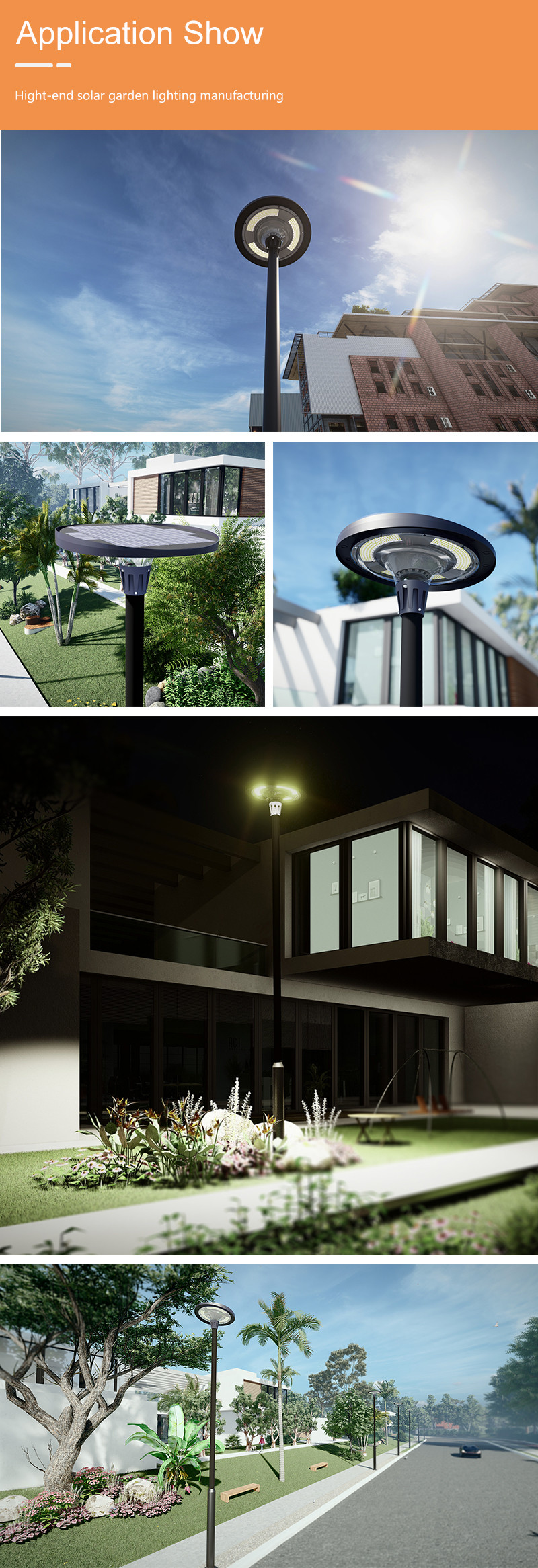 High Power Solar Led Streetlight IP65 Outdoor Waterproof Remote Control Integrated
