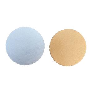 China FDA 7 Inches Gold Silver Circle Cardboard Cake Board factory
