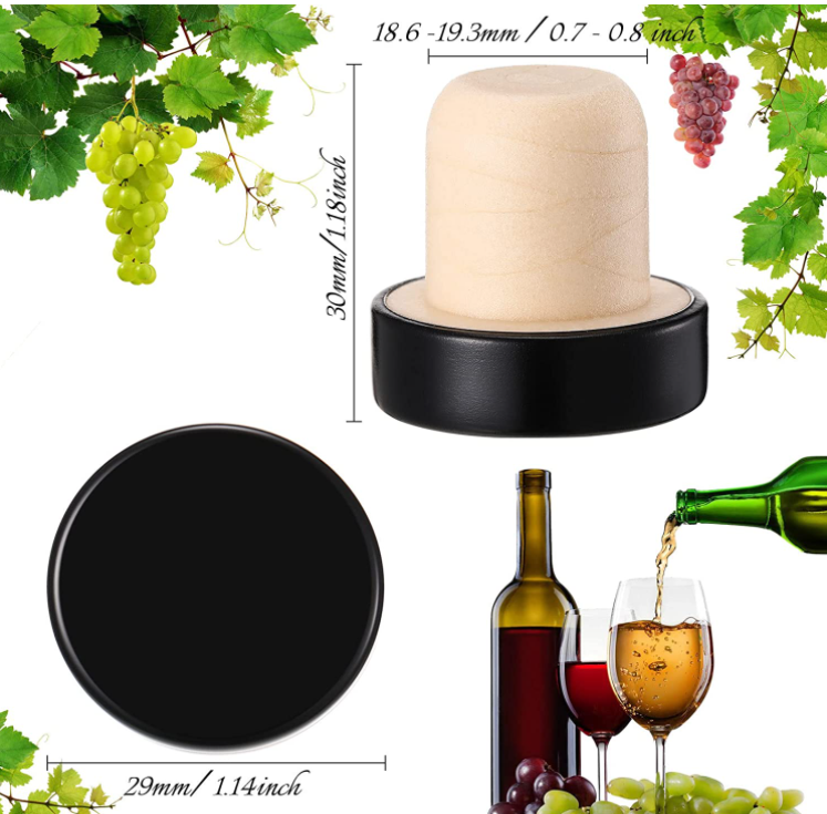 Laser Engraving Logo Spirit Bottle 50cl Cork Bottle Stopper for Eco Friendly Wine Cork