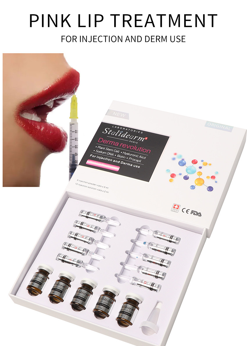 Stalideram Brand Pink Lip Injection Treatment Serum Derma Microneedling Mesotherapy Lip Repair Essence