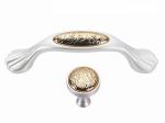 Acrylic Stones Dresser Pulls Crystal Wardrobe Door Knobs Elegant Pearl White