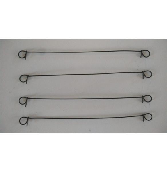 China 8" Soft Black Annealed Double Loop Wire Ties factory