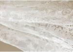 Ornament Wedding Floral Corded Lace Fabric Embroidered Tulle For Pallas Couture