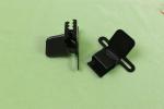 Clip Cute Buttons For Clothes , Black Multiusage Decorative Metal Buttons