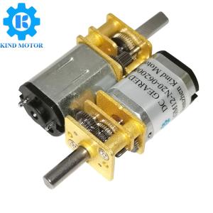 China low noise small 3v 5v 6v 12v 24v 12mm gm12 n10 n20 n30 dc flat reducer spur gear box electric motor factory