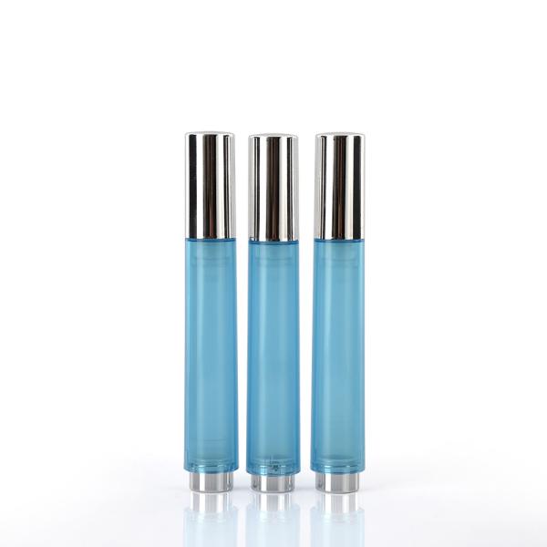 Luxury Empty Foundation Bottle With Pump 10ml 15ml Blue Plastic Acrylic PMMA