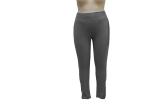Grey Women'S Sport Knit Pants , Spandex Workout Pants With Hotstone Decoration