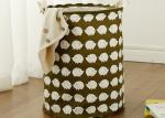 Puting Foldable washing laundry basket toy storage bag cotton lenon customized