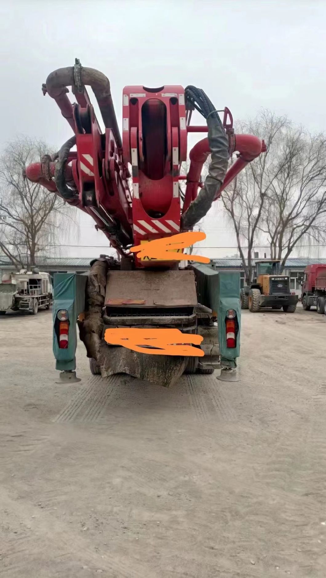 Good Original Condition 90% Near New Long Pump Large Site Concrete Pump Bacthing Plant Used Heavy Equipment