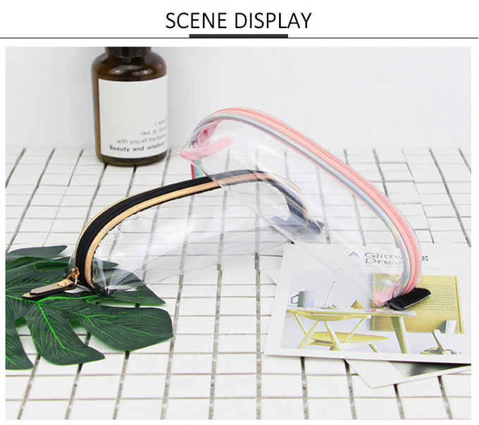 Eco-Friendly Waterproof Transparent Large Capacity Makeup Brush PVC Bag