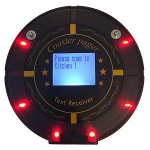 China Fast Food Vibrating Restaurant POS  Coaster Pagers Integrated with LED screen on sale