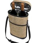 Single Handle Insulated Freezer Bags Water Resistant Polyester Made For Wine