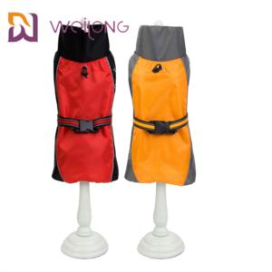 China Low Permeability Reflective Stripe Buckle Dog Rain Suit Large Dog Raincoat factory