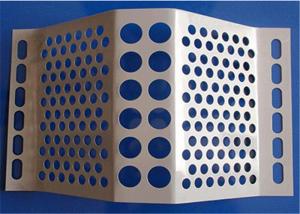 China White 2500mm Length Windbreak Fence Panels Round Hole Dust Control Barrier factory