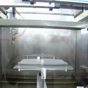 China Glass Three Axis Automatic Paint Spraying Machine 380V Stainless Steel Cabinet factory