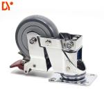 TPR Shock Absorbing Silent Caster Wheels Quiet Wheel Caster