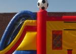 Football Basketball Sports Inflatable Bounce House Combo Customized Panel For