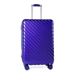 China Navy Blue Aluminum Trolley 0.8mm Business Carry On Luggage factory