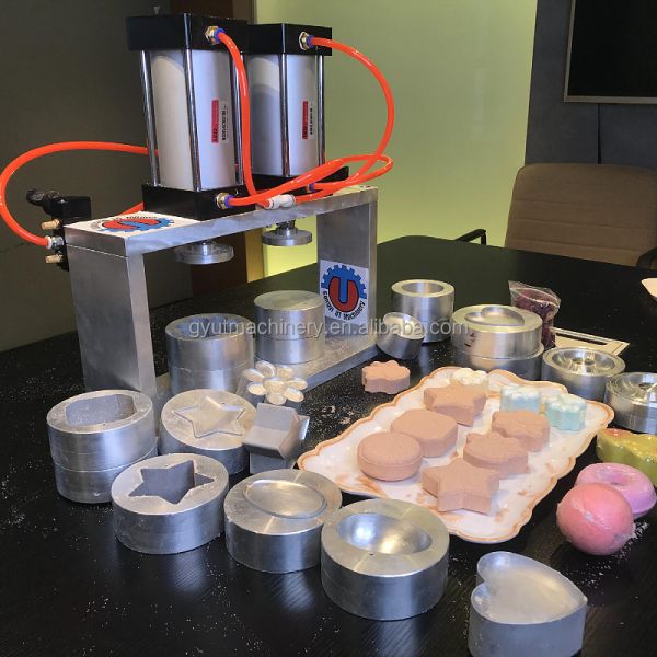 Customized Shape Bubble Fizzy Bath Bombs Making Machine Home Shampoo Bar Soap Presser