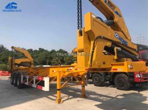 China High Strength Sideloader Trailer , Side Lifter Trailer 1*20 Feet / 2*40 Feet Container factory