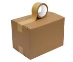 20mm-100mm Tear By Hand Kraft Paper Hot Melt Adhesive Tape With Viscosity
