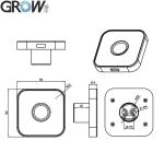 GROW KS200+R502-AW 4*AA Battery or DC3.7V-6.5V Motor Output Fingerprint Access