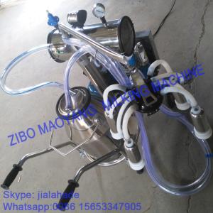 China For USA market,Vacuum Pump Typed Single Bucket Mobile Milking Machine, hot sale portable milking machine for small farms factory