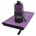 Custom logo Embroidered Super Absorbent Soft Microfiber Suede Gym Towel Sport