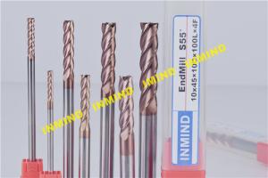 China TiAlN Coated CNC End Mill For Milling Machine End Mills , 75 mm - 150 mm Length factory