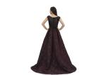 Beading Sequin Vintage Middle Eastern Evening Dresses Marroon Color Floor Length