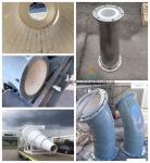 92% 95% Alumina Ceramic Lined Project Pipe With Impact Resistance