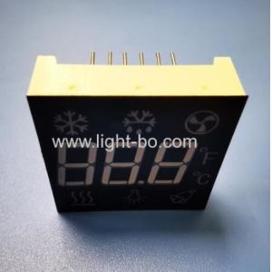 Ultra Red Customized Triple Digit 7 Segment LED Display Common Anode For