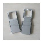 printed logo advertising pull and push led light magnifier gift