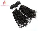 Comfortable Peruvian Deep Wave Hair Bundles Without Fiber No Chemical