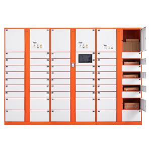 China Intelligent Automated Parcel Lockers , Ads Screen Smart Package Lockers factory