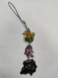 China ODM Stainless Iron Keyholder , Pokemon Figure Keychain Decorations factory