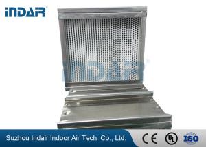 China Polyurethane Sealant Deep Pleated HEPA Filter 610*610mm Aluminum Material factory
