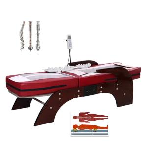 China Thermal Therapy Jade Roller Massager Table Electric Automatic Heating Stone Chiropractic Medical Spa Infrared Massage Bed factory