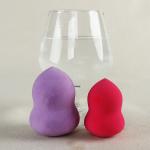 Hydrophilic Non Latex Powder Puff Cosmetic Brush Purple Small Gourd