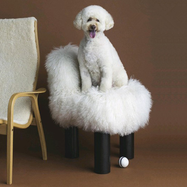 Fabric Leisure Chair Ins Modern Creative Art Alpaca Three Legged Leisure Chair